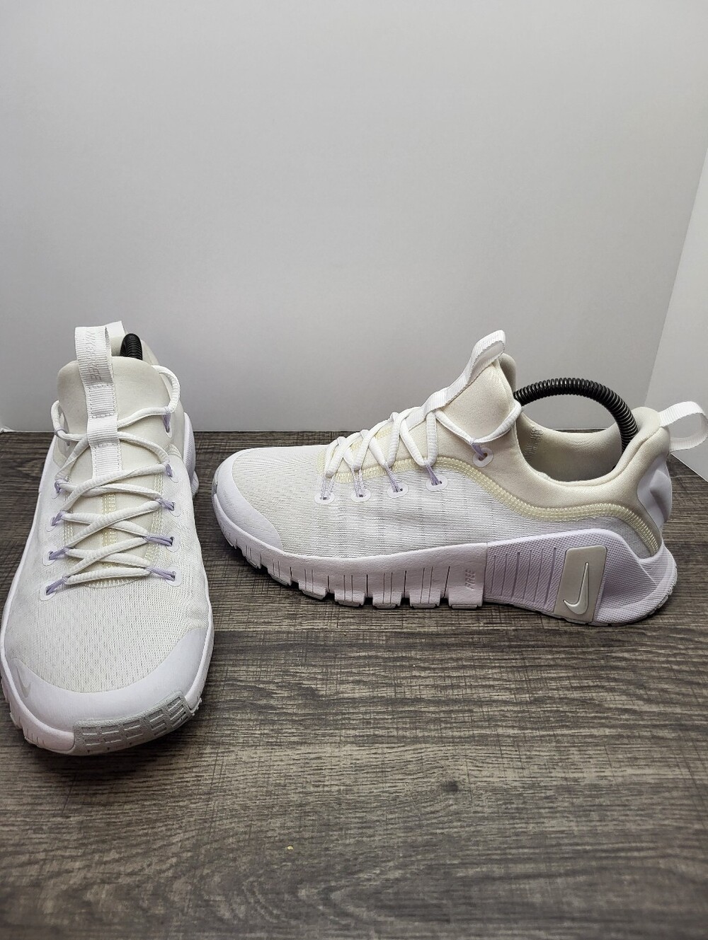 Nike Free Metcon 5 Shoes Womens Size 9 White Mesh Training Sneakers